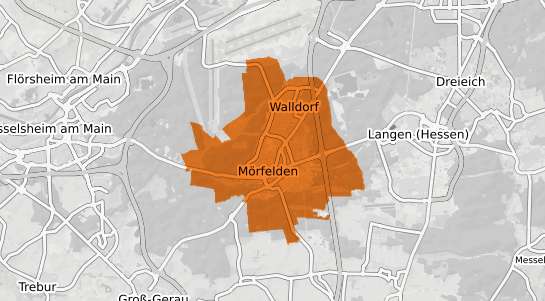 Mietspiegelkarte M&ouml;rfelden-Walldorf